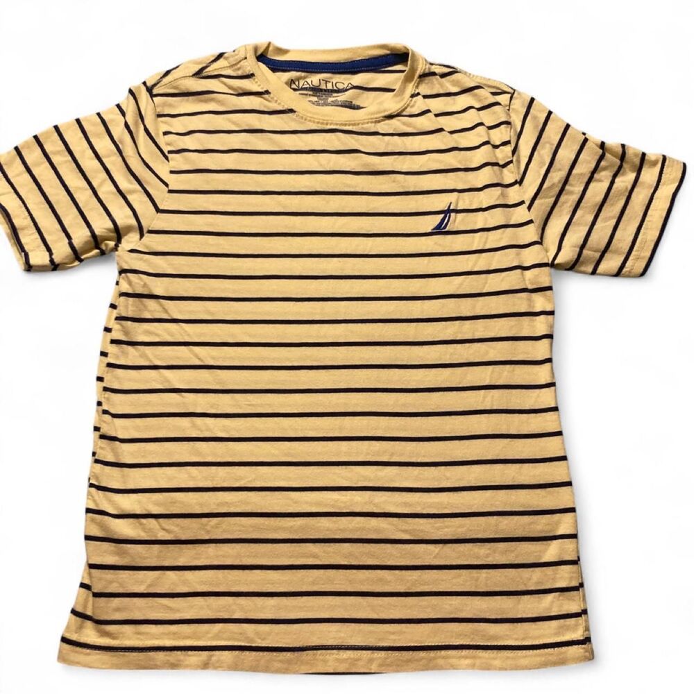 Boys 10/12 Nautica striped short sleeve cotton t-shirt